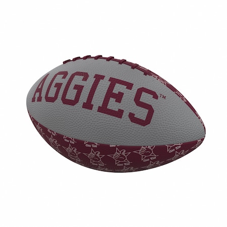 Logo Brands TX A&M Repeating Mini-Size Rubber Football 219-93MR-3